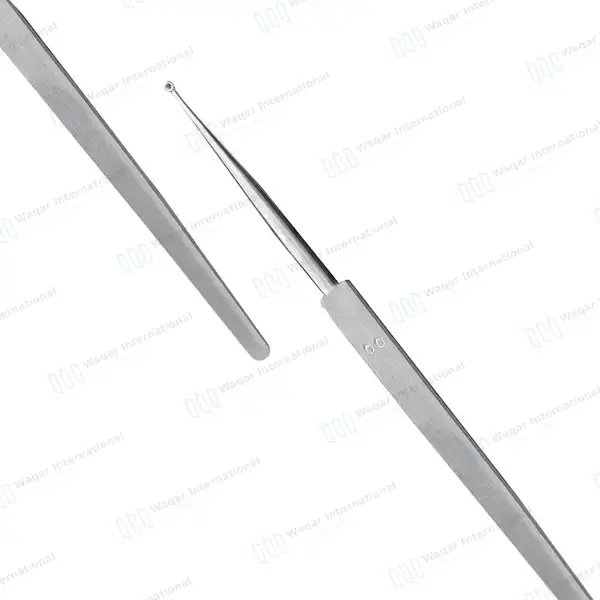 Meyhoefer Chalazion Curette 1mm Size #00 Flat Handle 5″ - surgical instruments manufactured by Waqar International, Sialkot - view 2