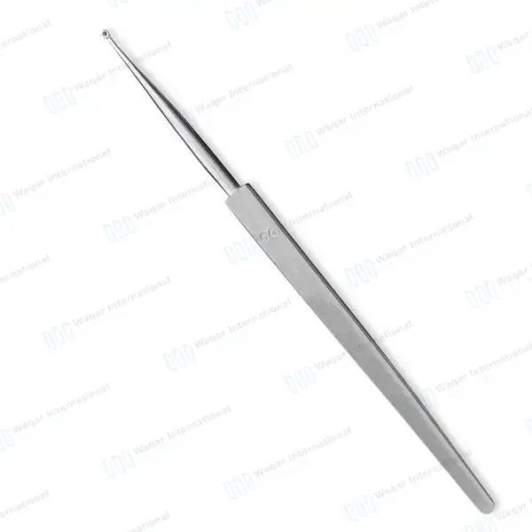 Meyhoefer Chalazion Curette 1mm Size #00 Flat Handle 5″ - surgical instruments manufactured by Waqar International, Sialkot - view 3
