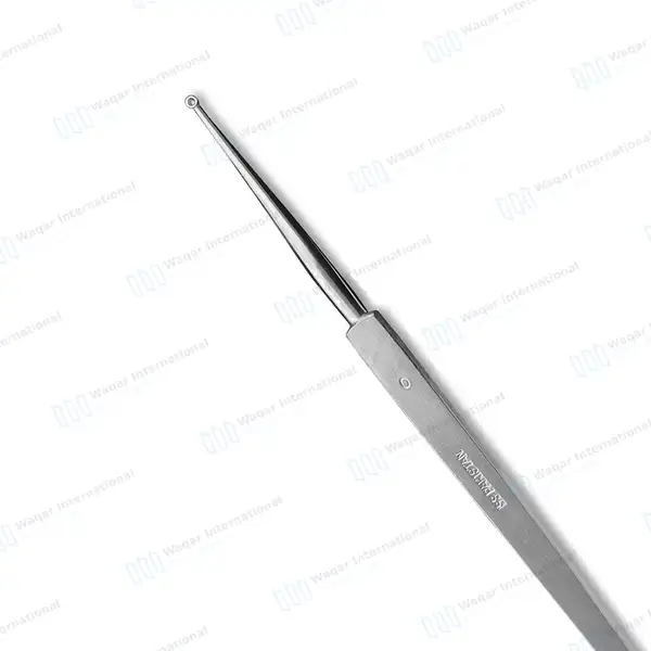 Meyhoefer Chalazion Curette 1.5mm Size #0 Flat Handle 5″ - surgical instruments manufactured by Waqar International, Sialkot - view 3