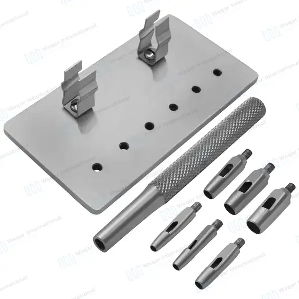 Keyes Dermal Punch Set  2, 3, 4, 5, 6, & 7mm with Handle - surgical instruments manufactured by Waqar International, Sialkot - view 6