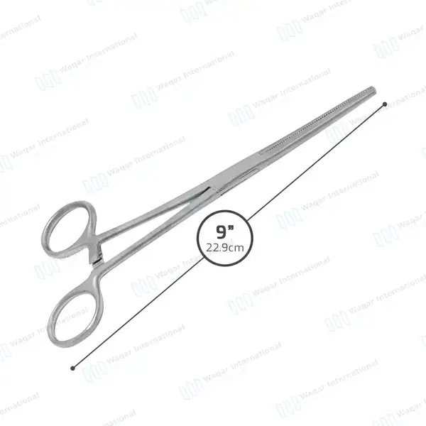 Fishing Hemostat 9″ Straight Pean Forceps Locking Clamps - surgical instruments manufactured by Waqar International, Sialkot - view 3