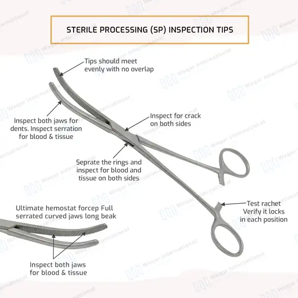 Fishing Hemostat 9″ Curved Pean Forceps Locking Clamps - surgical instruments manufactured by Waqar International, Sialkot - view 6