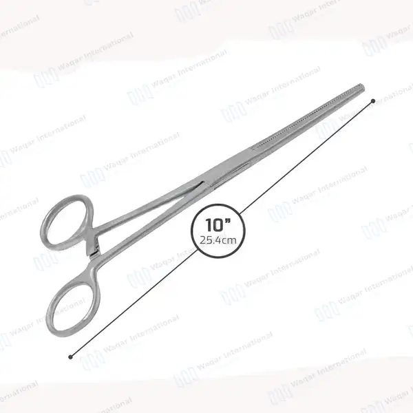 Fishing Hemostat Forceps 10″ Straight Pean Locking Clamps - surgical instruments manufactured by Waqar International, Sialkot - view 3