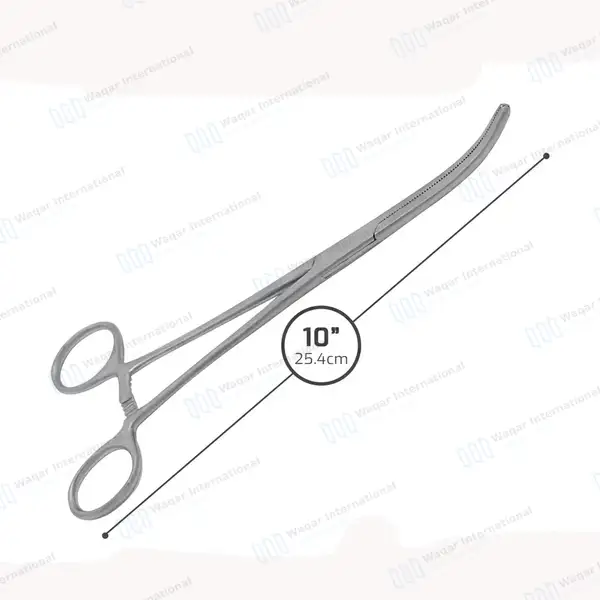 Fishing Hemostat Forceps 10″ Curved Pean Locking Clamps - surgical instruments manufactured by Waqar International, Sialkot - view 3