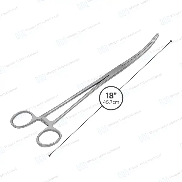 Rochester Pean Hemostat Forceps 18″ Curved Locking Clamps - surgical instruments manufactured by Waqar International, Sialkot - view 3