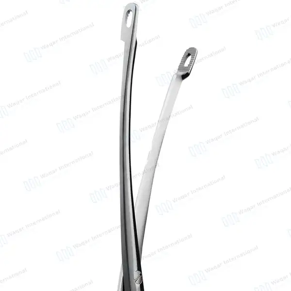 Randall Kidney Stone Forceps 9.25″ Quarter Curved - surgical instruments manufactured by Waqar International, Sialkot - view 4