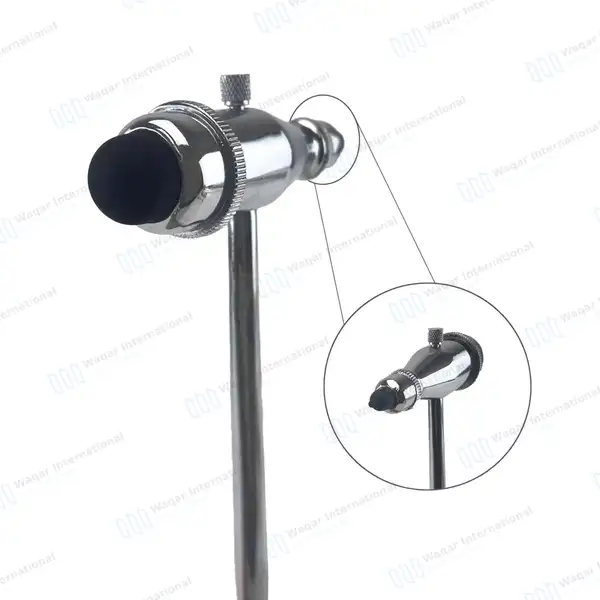 Tromner Percussion Hammer with Large and Small Rubber Tips - surgical instruments manufactured by Waqar International, Sialkot - view 2