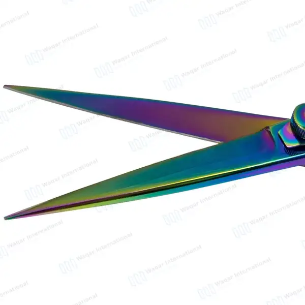 Multicolor Razor Edge Professional Barber Hair Scissors 6.5″ - surgical instruments manufactured by Waqar International, Sialkot - view 5