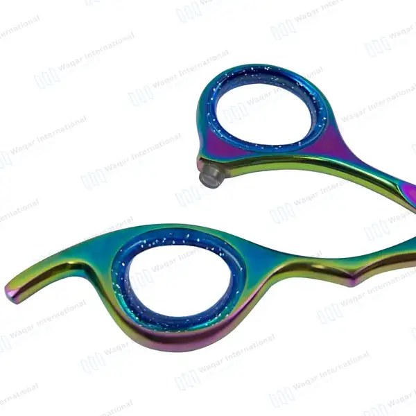 Multicolor Razor Edge Professional Barber Hair Scissors 6.5″ - surgical instruments manufactured by Waqar International, Sialkot - view 6