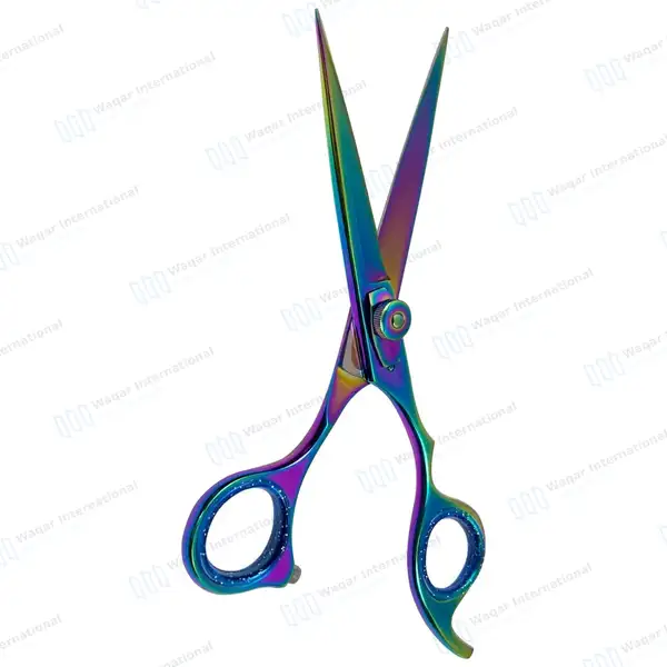 Multicolor Razor Edge Professional Barber Hair Scissors 6.5″ - surgical instruments manufactured by Waqar International, Sialkot - view 8