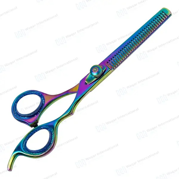 Professional Hair Thinning Scissor 6.5″ Multicolor - surgical instruments manufactured by Waqar International, Sialkot - view 5
