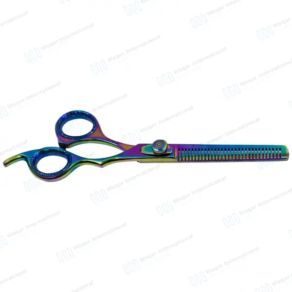 Professional Hair Thinning Scissor 6.5″ Multicolor - surgical instruments manufactured by Waqar International, Sialkot - view 8