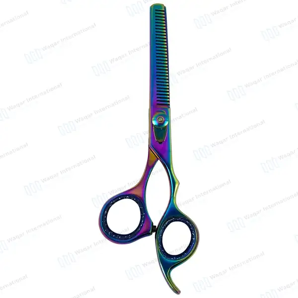 Professional Hair Thinning Scissor 6.5″ Multicolor - surgical instruments manufactured by Waqar International, Sialkot - view 9