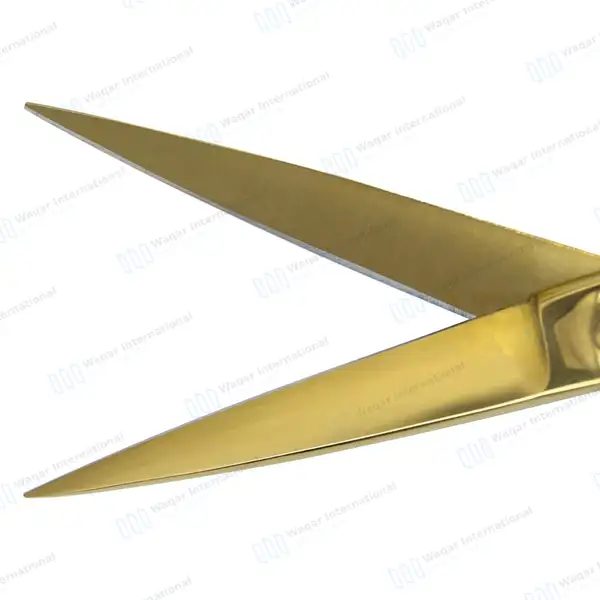 Professional Hair Cutting Gold Scissor 6.5″ - surgical instruments manufactured by Waqar International, Sialkot - view 6