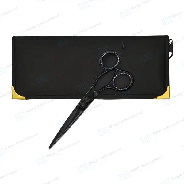 Professional Razor Edge Hair Scissors 6.5″ Black - surgical instruments manufactured by Waqar International, Sialkot - view 2