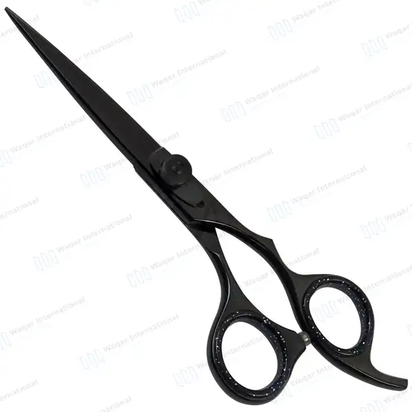 Professional Razor Edge Hair Scissors 6.5″ Black - surgical instruments manufactured by Waqar International, Sialkot - view 5
