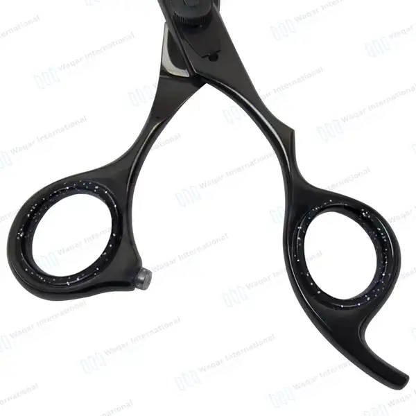 Professional Razor Edge Hair Scissors 6.5″ Black - surgical instruments manufactured by Waqar International, Sialkot - view 6