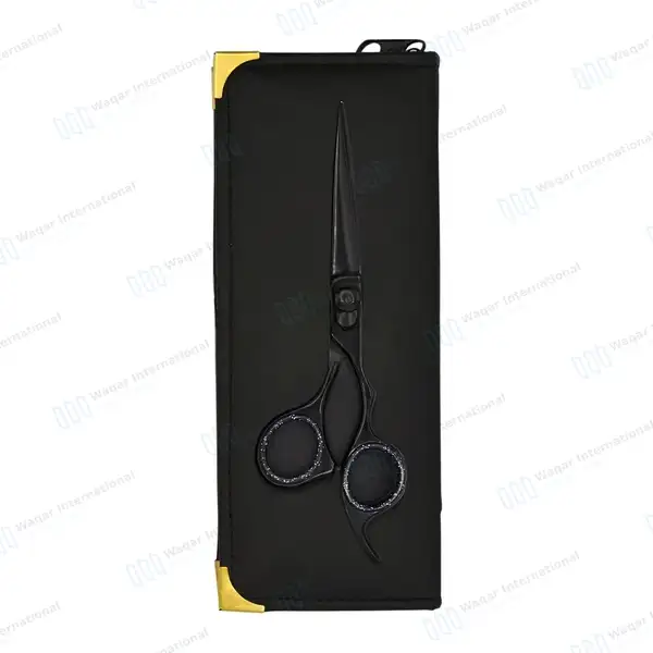 Professional Razor Edge Hair Scissors 6.5″ Black - surgical instruments manufactured by Waqar International, Sialkot - view 9