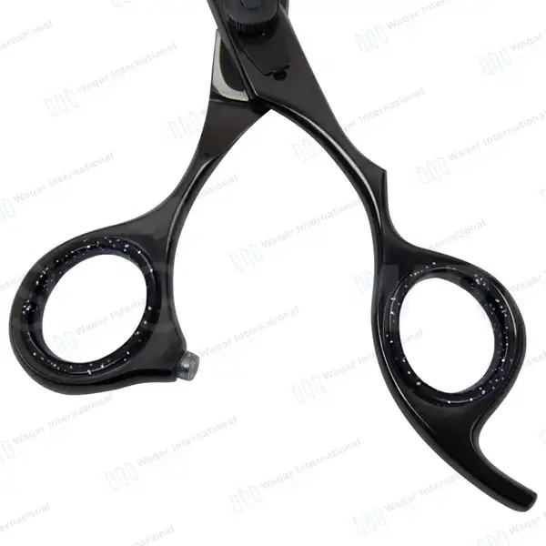 Hair Thinning Texturizing Shears 6.5″ Black - surgical instruments manufactured by Waqar International, Sialkot - view 3