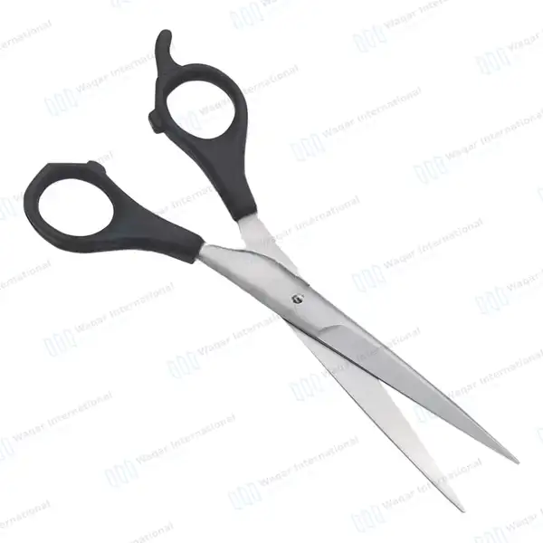 Barber Hair Cutting & Texture Shears 6.5″ Set with Black Handle - surgical instruments manufactured by Waqar International, Sialkot - view 4