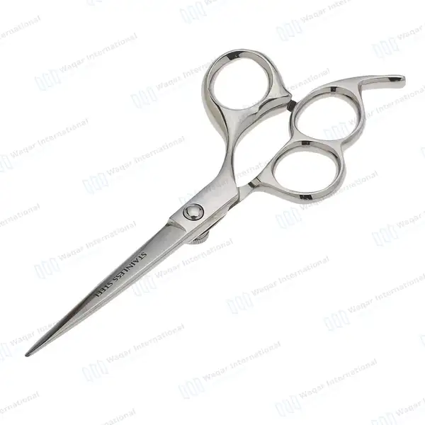 Ninja Supreme 3 Ring Razor Edge Barber Scissor 6″ with Case - surgical instruments manufactured by Waqar International, Sialkot - view 2