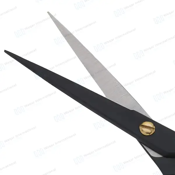 Professional Hair Cutting Black & Gold Barber Shears - surgical instruments manufactured by Waqar International, Sialkot - view 4