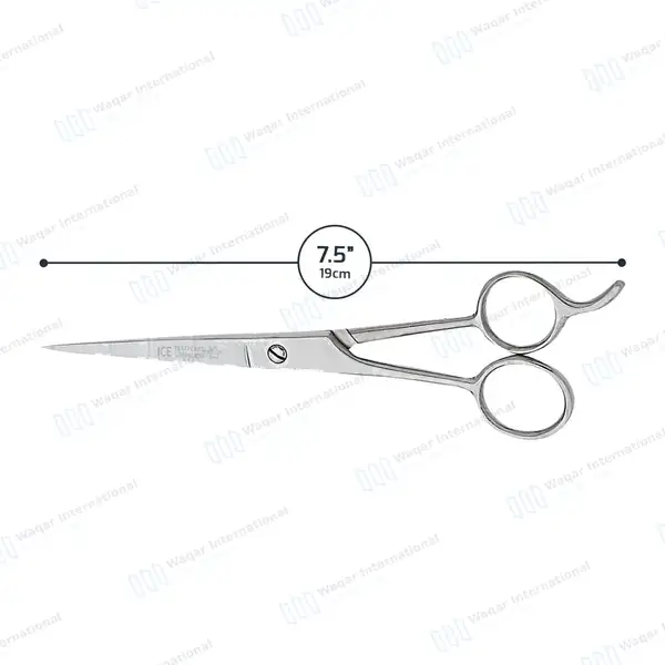 7.5″ Hair Cutting Scissors/Barber Shears – ICE Tempered - surgical instruments manufactured by Waqar International, Sialkot - view 3