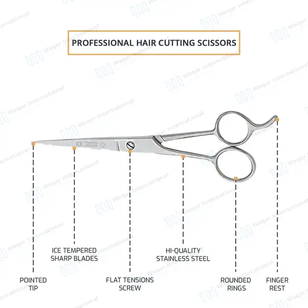 2 Pcs Professional Pet Grooming Hair Cutting & Thinning Scissors/Shears 6.5″ Set - beauty instruments manufactured by Waqar International, Sialkot - view 7