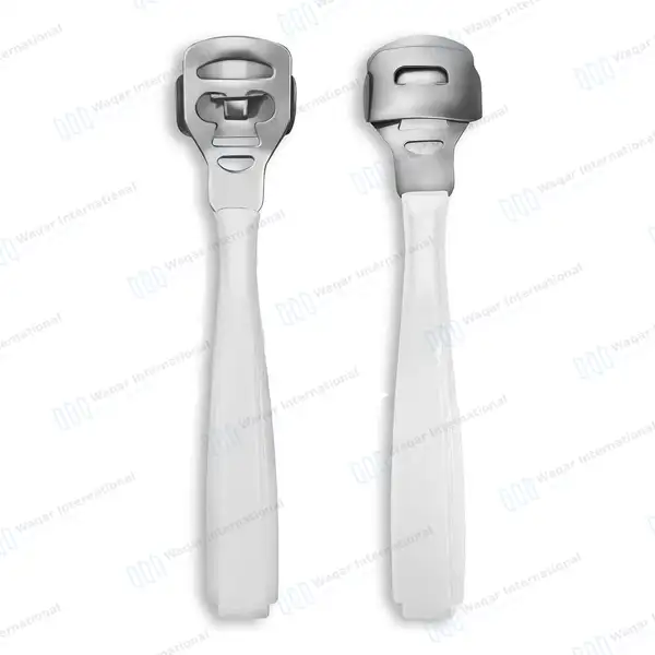 Foot Callus Shaver Hard Skin Corn Remover with 10 Replacement Blades – White - surgical instruments manufactured by Waqar International, Sialkot - view 3