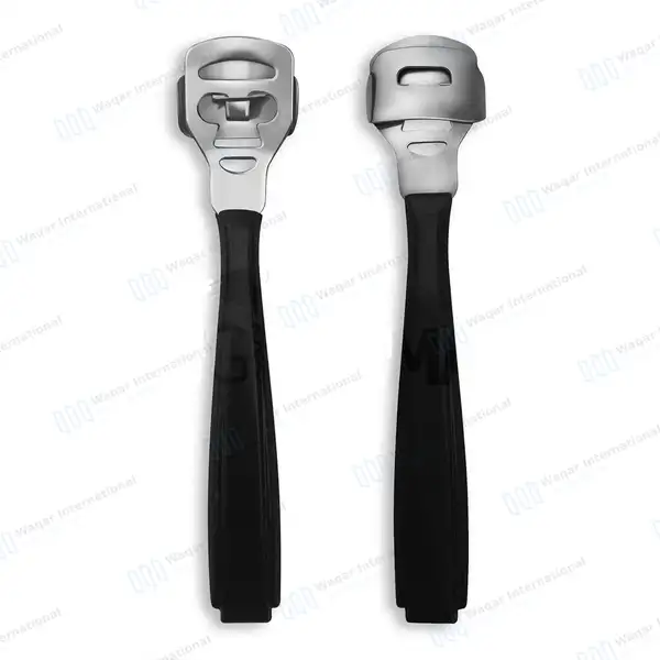 Foot Callus Shaver Hard Skin Corn Remover with 10 Replacement Blades – Black - surgical instruments manufactured by Waqar International, Sialkot - view 2