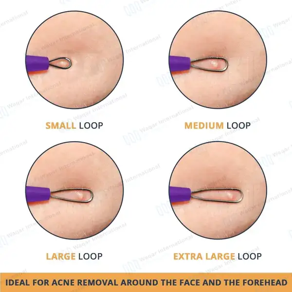 10 Pcs Blackhead Remover Pimple Popper Tools Kit – Purple - surgical instruments manufactured by Waqar International, Sialkot - view 5