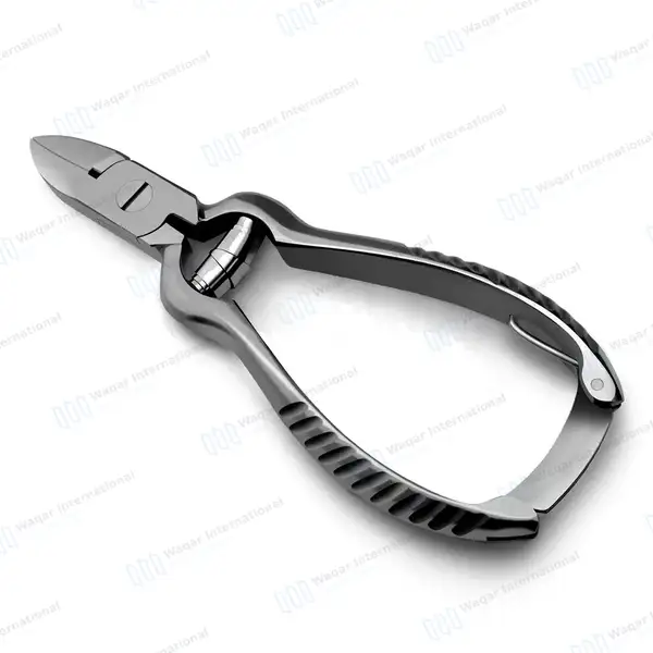 3 Pcs Barrel Spring Toenail Nippers 4.5″ (11.43cm) - surgical instruments manufactured by Waqar International, Sialkot - view 2