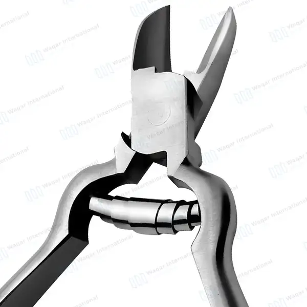 2 Pcs Moon Shape & Barrel Spring Toenail Nippers Set 5.5″ - surgical instruments manufactured by Waqar International, Sialkot - view 9