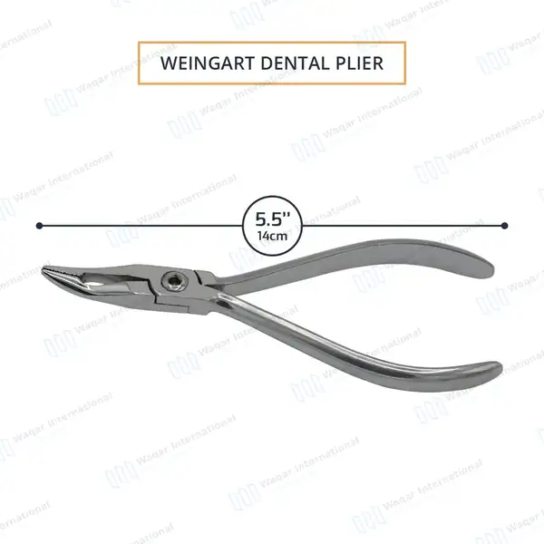 12 Pcs Weingart Pliers Set 5.5″ Orthodontics - surgical instruments manufactured by Waqar International, Sialkot - view 3
