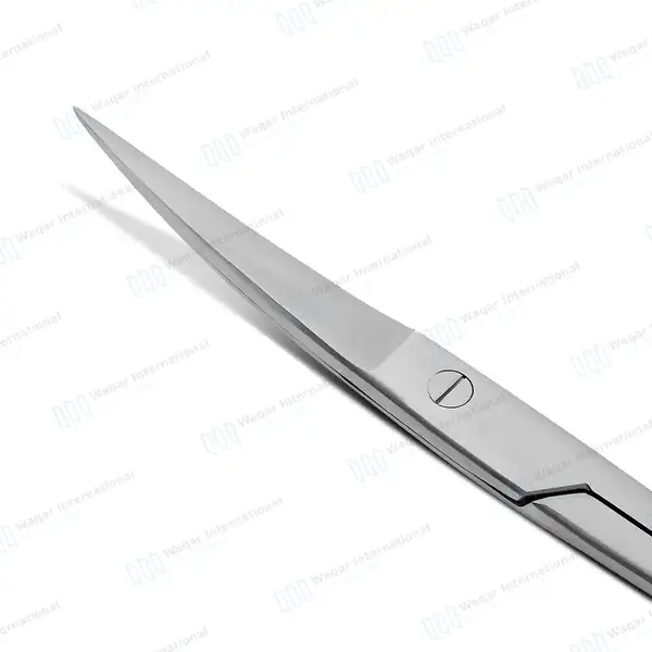 Operating Scissors Sharp/Sharp 4.5″ Curved - surgical instruments manufactured by Waqar International, Sialkot - view 3
