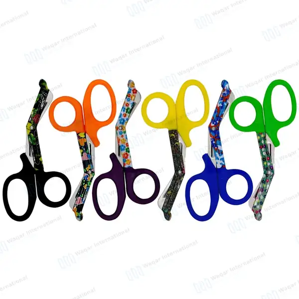 Set of 6 EMT Utility Scissors 7.25″ Paper Coated Blades - surgical instruments manufactured by Waqar International, Sialkot - view 2