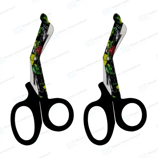 2 EMT Utility Scissors 7.25″ Paper Coated Blades Black - surgical instruments manufactured by Waqar International, Sialkot - view 2