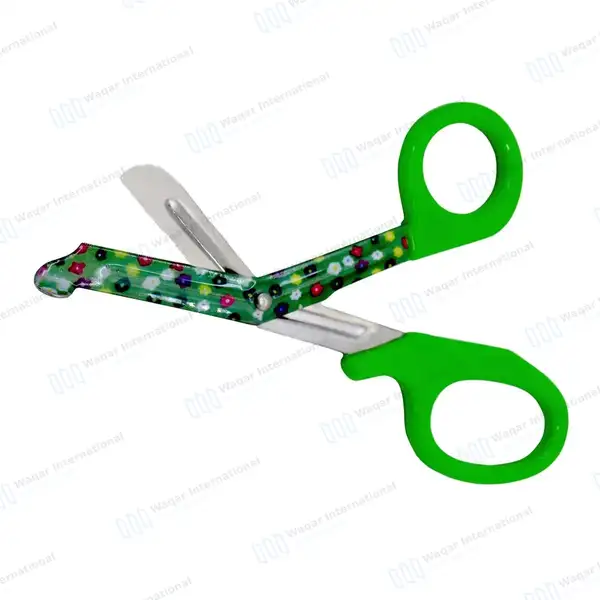 2 EMT Utility Scissors 7.25″ Paper Coated Blades Green - surgical instruments manufactured by Waqar International, Sialkot - view 8