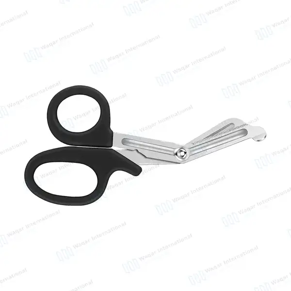 Black EMT/EMS Utility 5.5″ Paramedic Bandage Scissors - surgical instruments manufactured by Waqar International, Sialkot - view 6