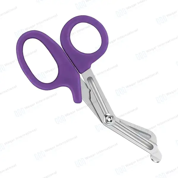 Purple EMT/EMS Utility 5.5″ Paramedic Bandage Scissors - surgical instruments manufactured by Waqar International, Sialkot - view 7