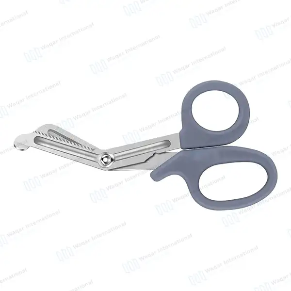 Gray EMT/EMS Utility 5.5″ Paramedic Bandage Scissors - surgical instruments manufactured by Waqar International, Sialkot - view 6