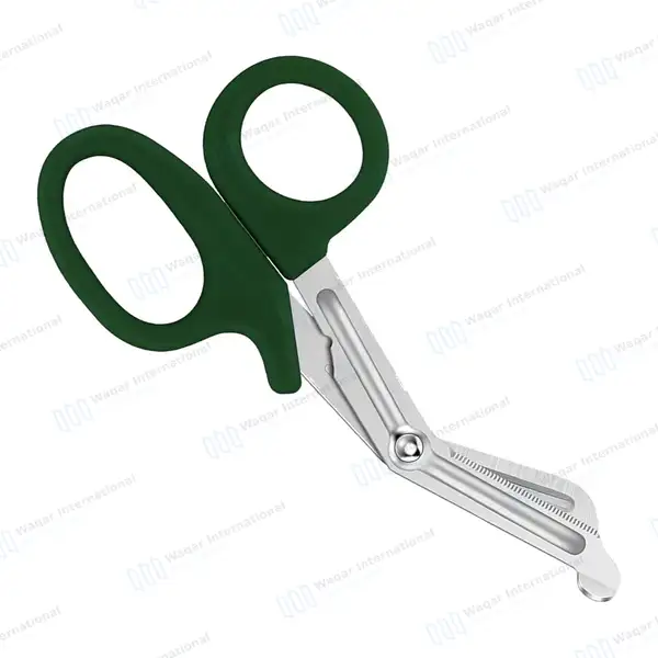 Hunter Green EMT/EMS Utility 5.5″ Paramedic Bandage Scissors - surgical instruments manufactured by Waqar International, Sialkot - view 6