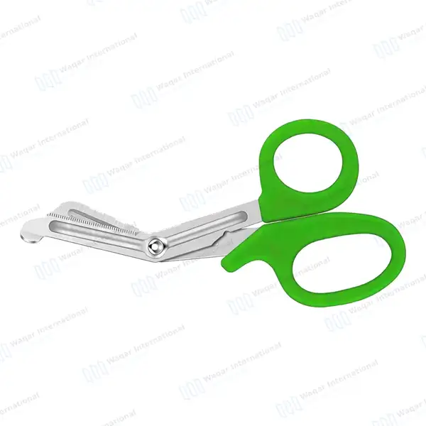 Light Green EMT/EMS Utility 5.5″ Paramedic Bandage Scissors - surgical instruments manufactured by Waqar International, Sialkot - view 7