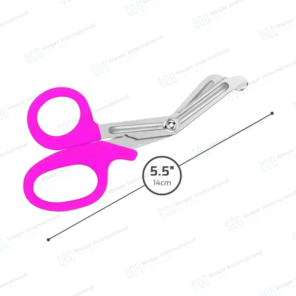 Magenta EMT/EMS Utility 5.5″ Paramedic Bandage Scissors - surgical instruments manufactured by Waqar International, Sialkot - view 3