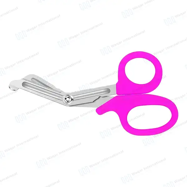 Magenta EMT/EMS Utility 5.5″ Paramedic Bandage Scissors - surgical instruments manufactured by Waqar International, Sialkot - view 6