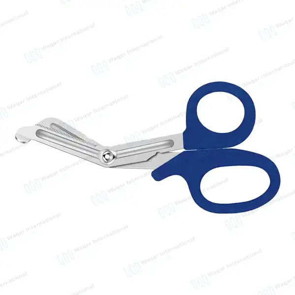 Navy Blue EMT/EMS Utility 5.5″ Paramedic Bandage Scissors - surgical instruments manufactured by Waqar International, Sialkot - view 7