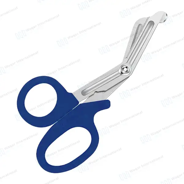 Navy Blue EMT/EMS Utility 5.5″ Paramedic Bandage Scissors - surgical instruments manufactured by Waqar International, Sialkot - view 8