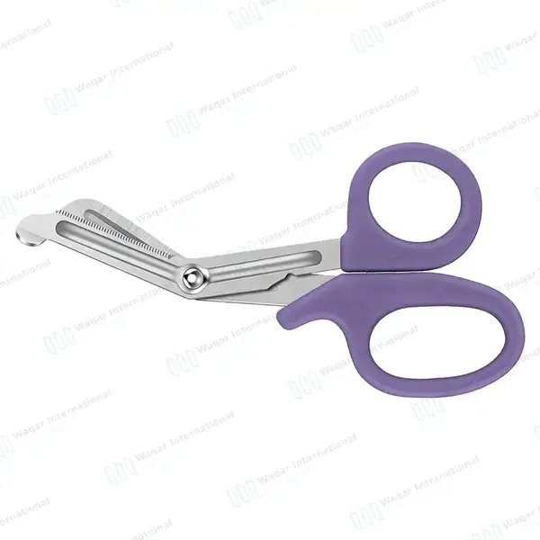 Light Purple EMT/EMS Utility 5.5″ Paramedic Bandage Scissors - surgical instruments manufactured by Waqar International, Sialkot - view 6