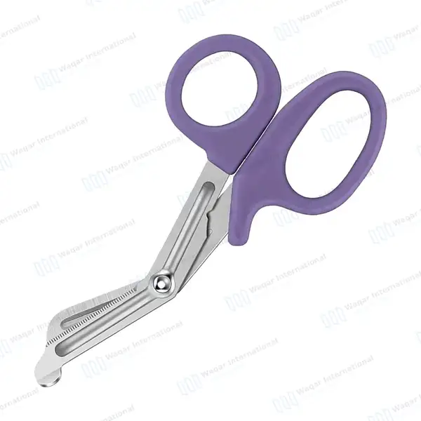 Light Purple EMT/EMS Utility 5.5″ Paramedic Bandage Scissors - surgical instruments manufactured by Waqar International, Sialkot - view 7