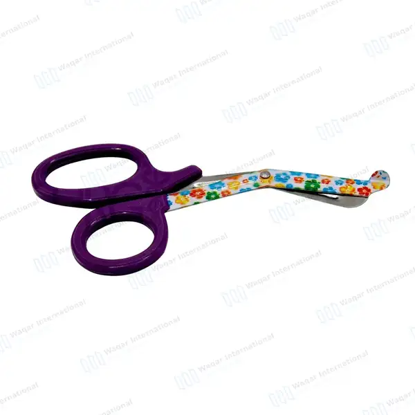50 EMT Utility Scissors 7.25″ Paper Coated Blades Purple - surgical instruments manufactured by Waqar International, Sialkot - view 8